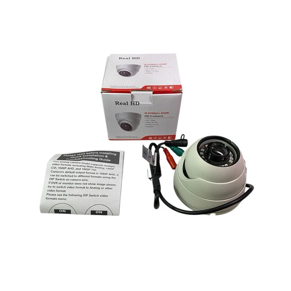 Real HD IR Eye Ball Dome Network Camera (White)